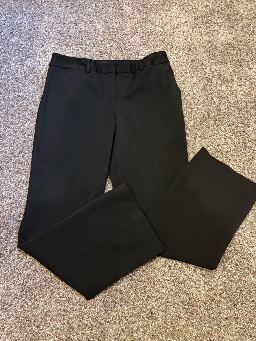 Talbots Black Straight-Leg Trousers